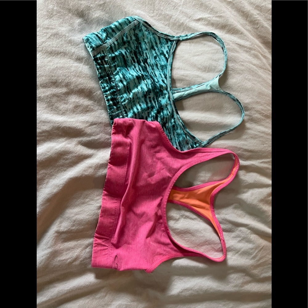 2 Champion sports bras medium pink reversible